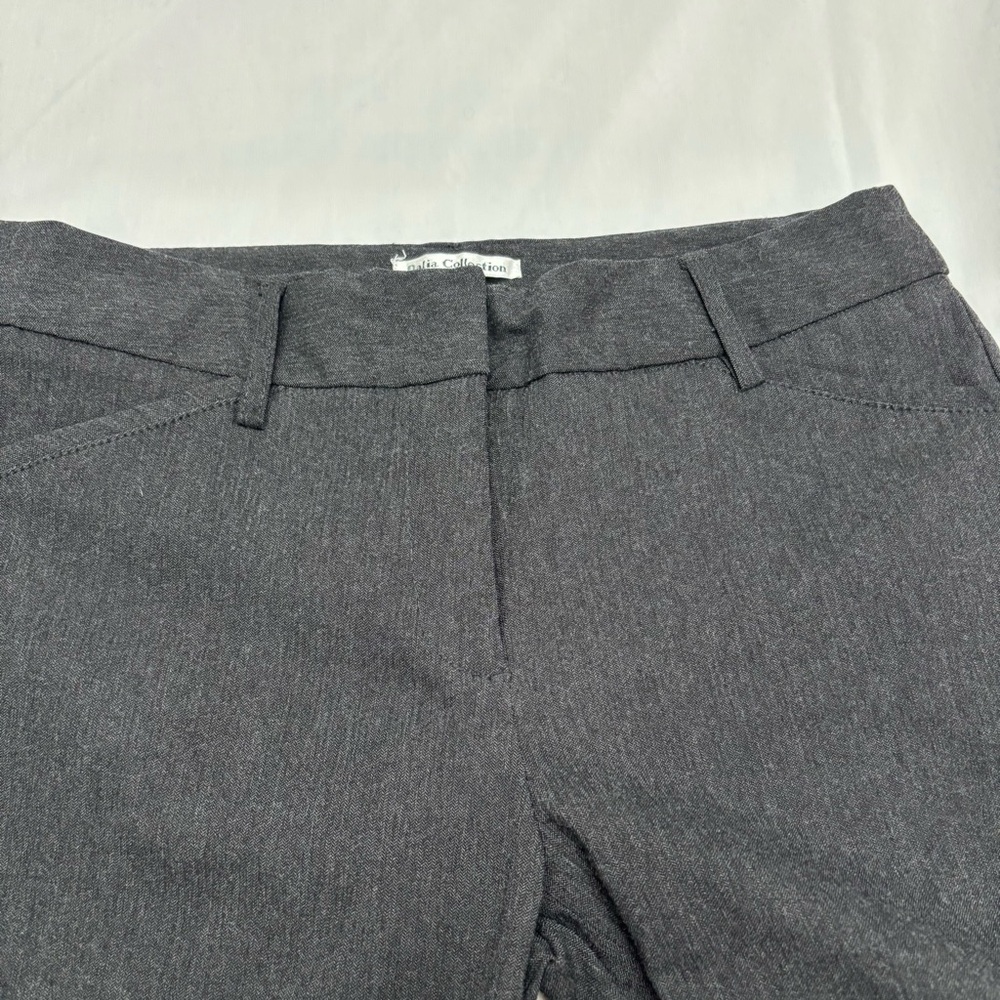 Dalia Collection Dark Gray Wide Leg Dress Pants